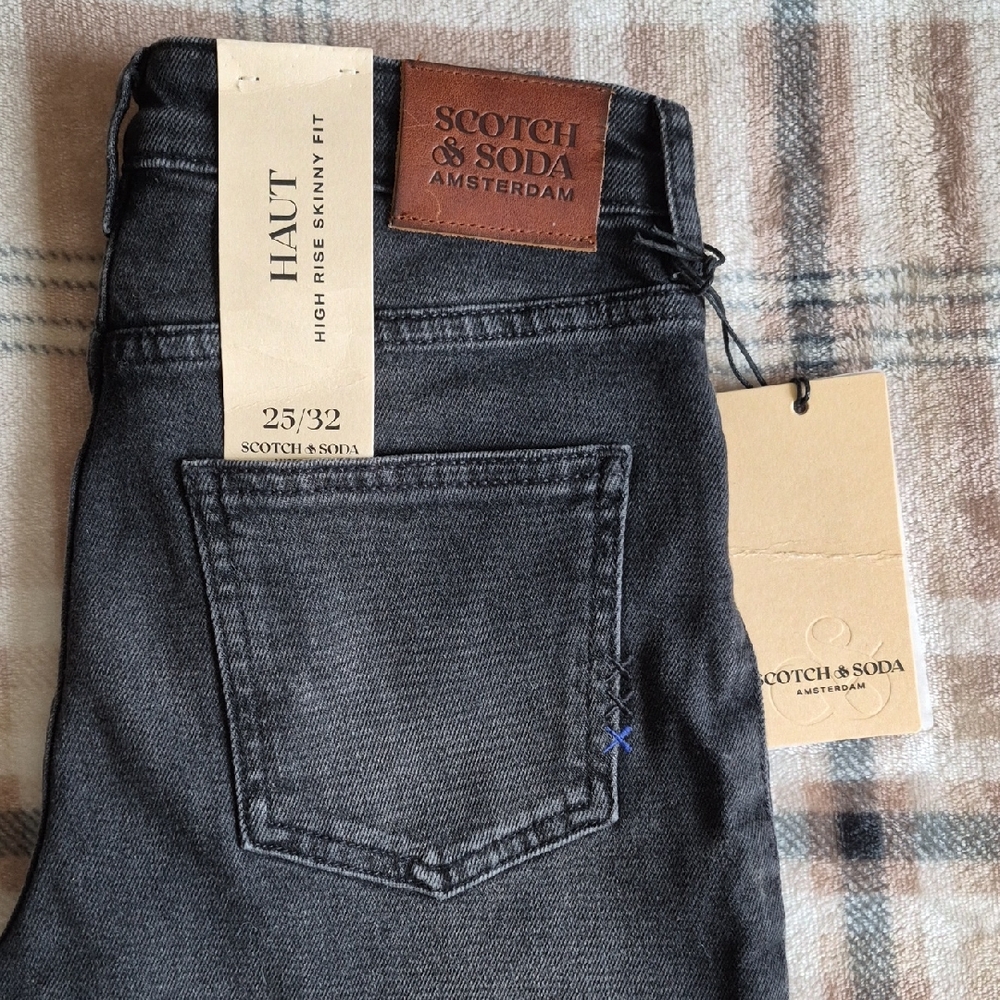 Scotch & Soda Women's Dark Gray Skinny Jeans